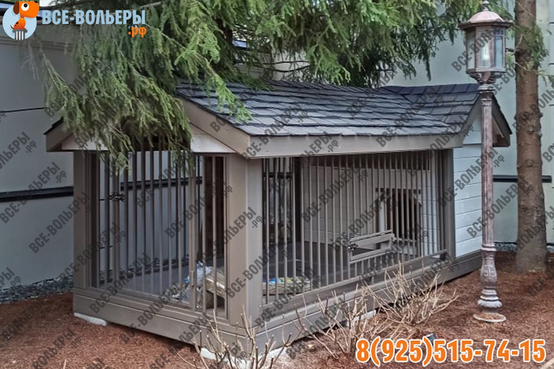 Собачий вольер на подиуме