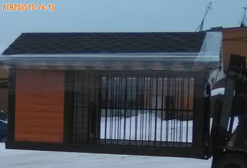 Как сделать вольер для собаки с решеткой и зимником