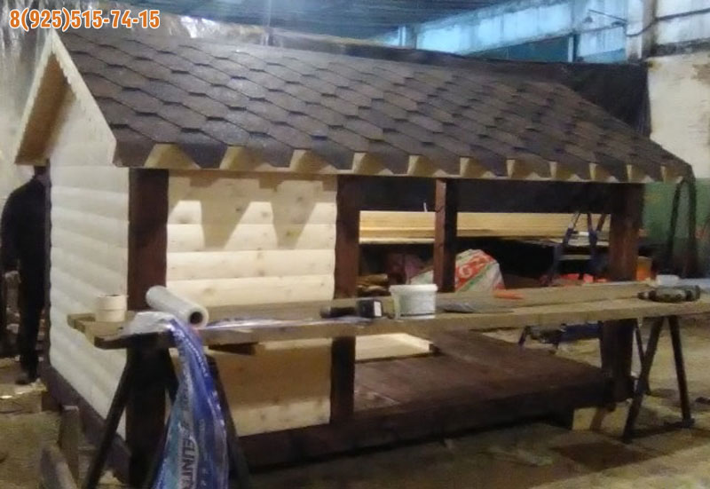 Пример вольера для собаки