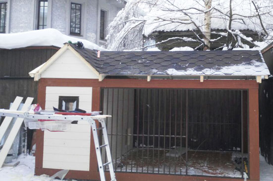 Монтаж вольера