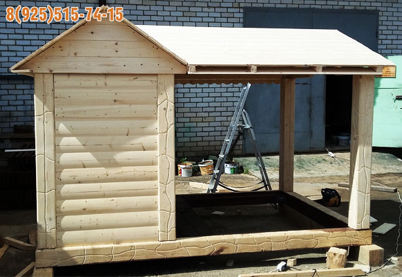 будка из лиственницы