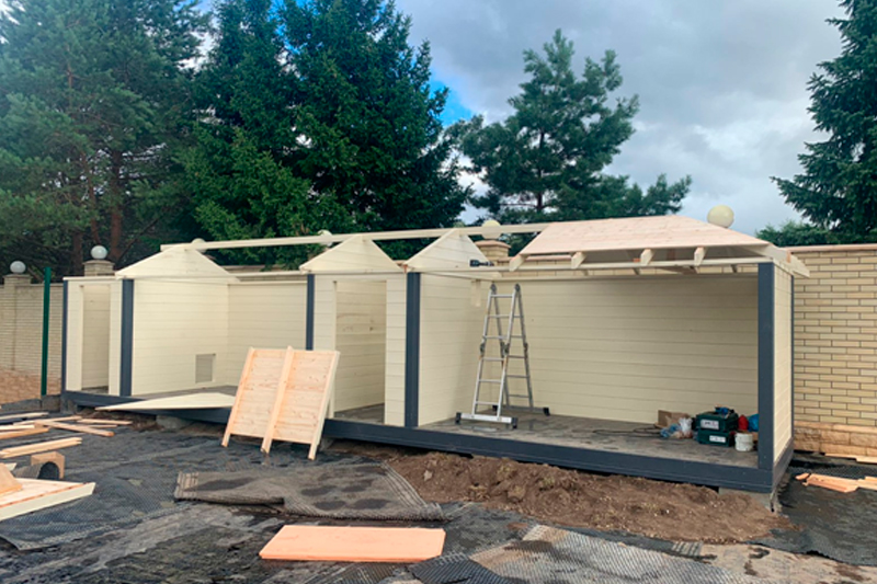 Сборка вольера для собаки