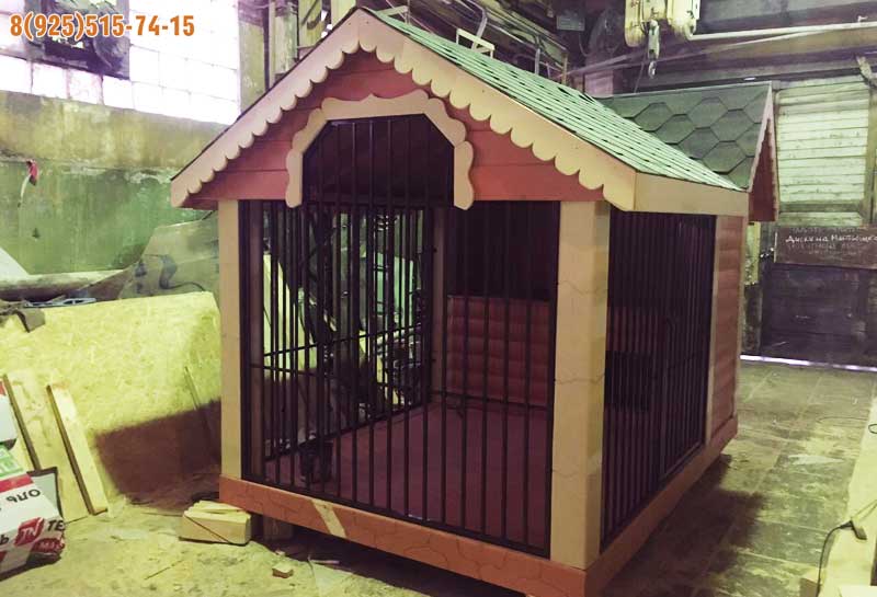 Вольер 2x3 метра с будкой