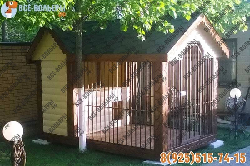 Стильный вольер для собаки