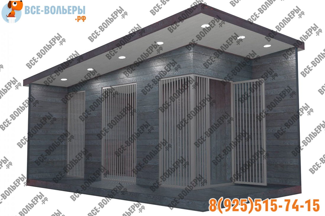 Вольер Хай Тек серый