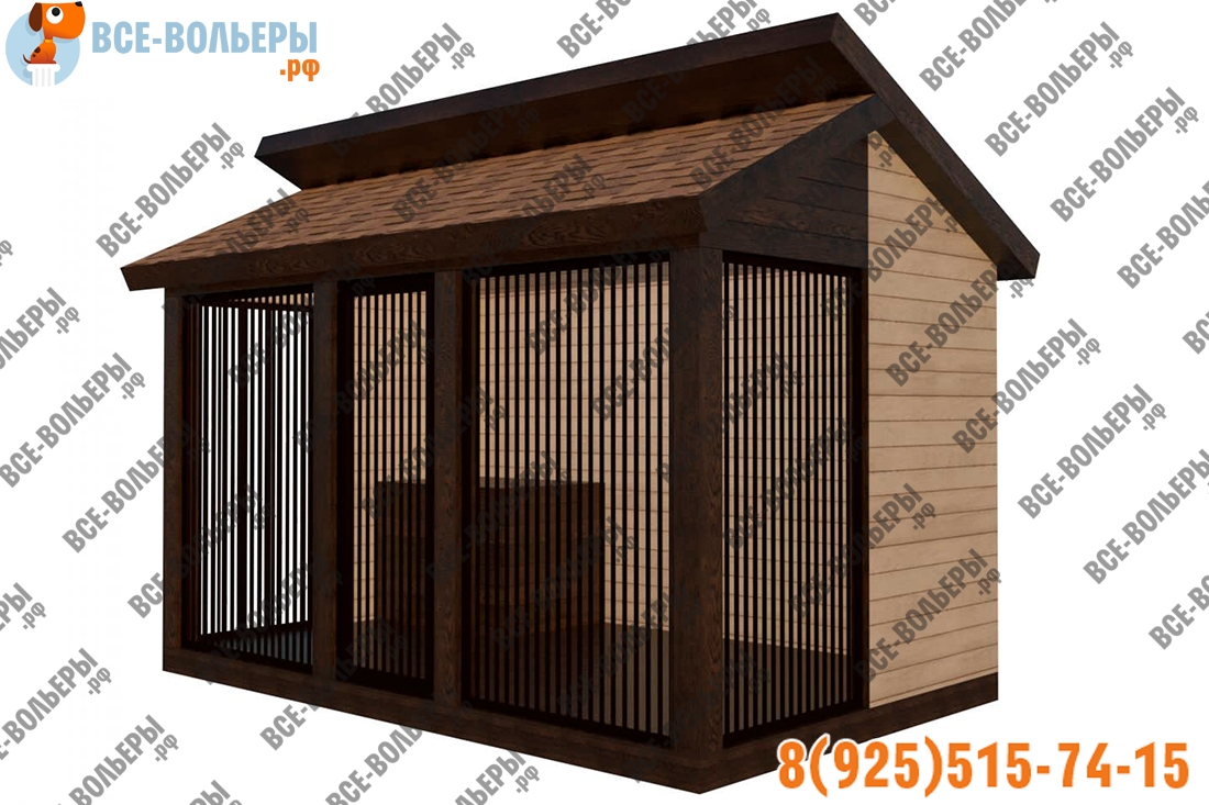 Вольер Хай Тек коричневый