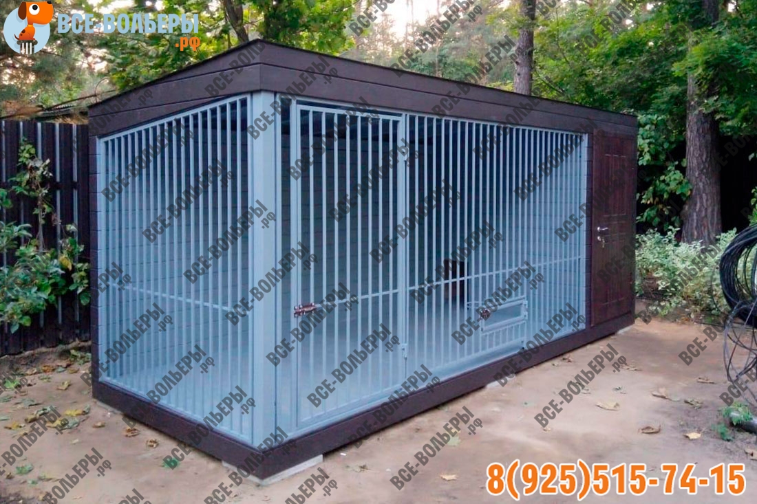 Красивый вольер для собаки