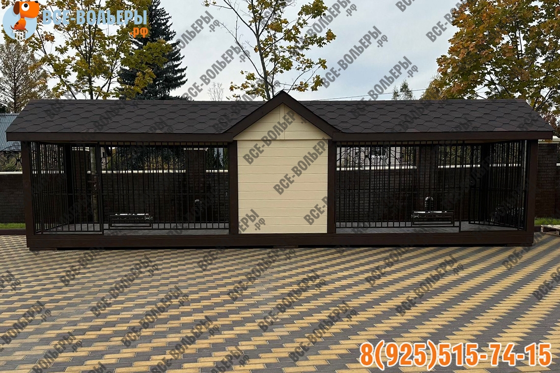 Вольер из бруса