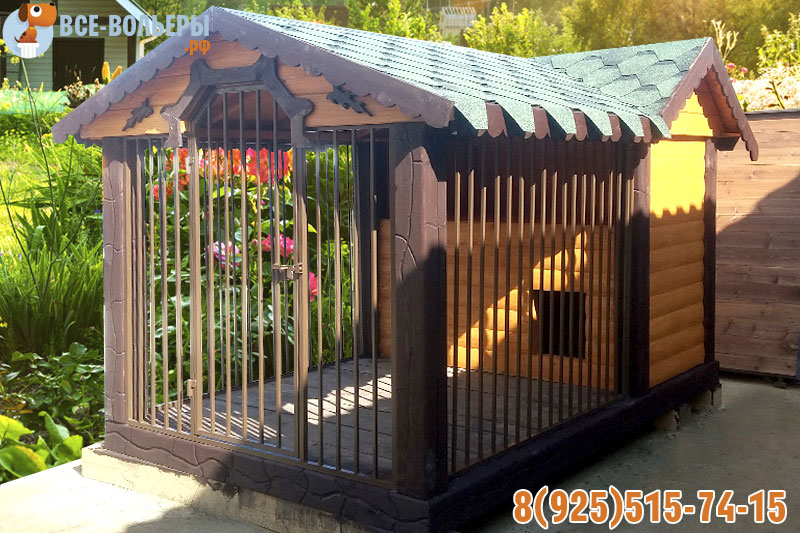 вольер для среднеазиатской овчарки с зимником