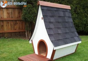 Домик для собаки из дерева