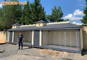 Вольер для далматинцев и голубей по заказу Филиппа Киркорова