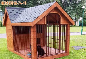 Изготовили вольер для собаки и установили его на «Воробьевых горах»